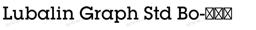 Lubalin Graph Std Bo字体转换
